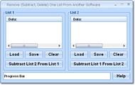 Remove (Subtract, Delete) One List From Another So screenshot